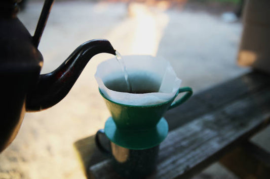 Pour Over Coffee While Camping