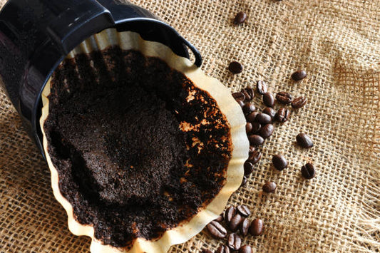 Left over coffee grounds